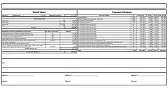Ganga Nine Zero cost sheet preview