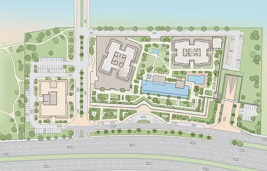 Ganga Nine Zero master plan layout