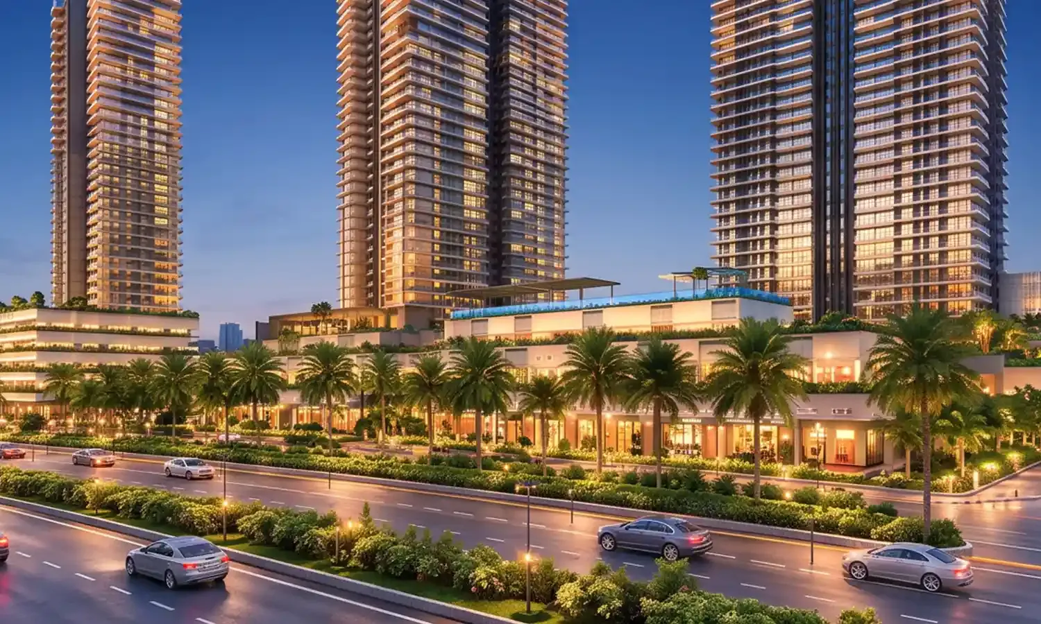 Elevated Podium & Retail Promenade